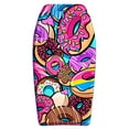 thumbnail image 1 of PMU 33 Inch Donut Printed Bodyboard - Lightweight Wrist Leash Slick Bottom Boogie Board for Beach, Sea & Pool - Surfing Board for Kids, Teens & Adults Wave Conditions Pkg/1, 1 of 8