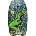 thumbnail image 1 of PMU 33 Inch Graphics Printed Bodyboard - Lightweight Wrist Leash Slick Bottom Boogie Board for Beach, Sea & Pool - Surfing Board for Kids, Teens & Adults, Waves conditions -Dino Graphics Pkg/1, 1 of 8