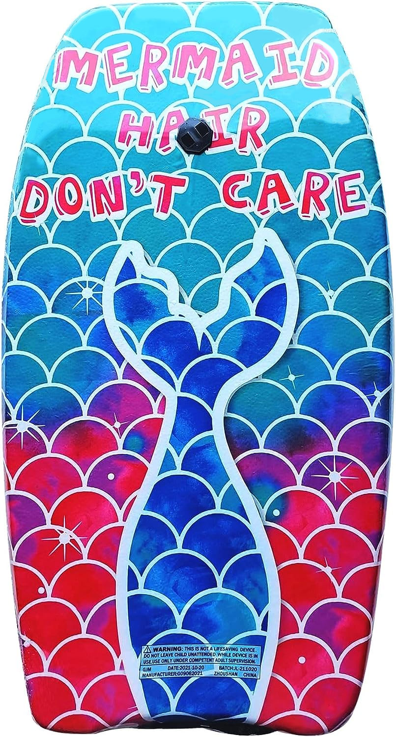 PMU 33 Inch Mermaid Hair Don't Care Graphics Printed Bodyboard