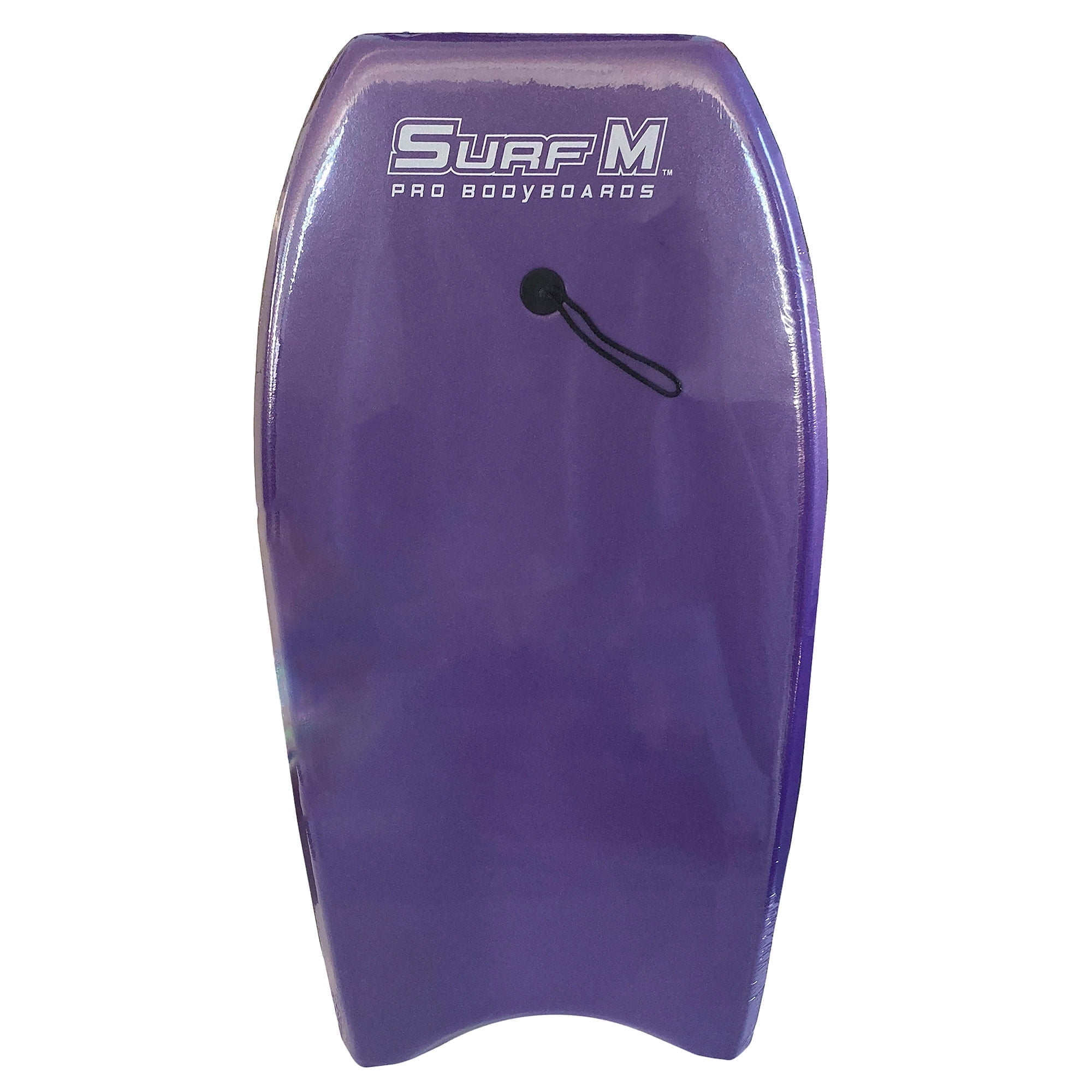 PMU 33 Inch Purple Bodyboard - Lightweight Wrist Leash, Slick