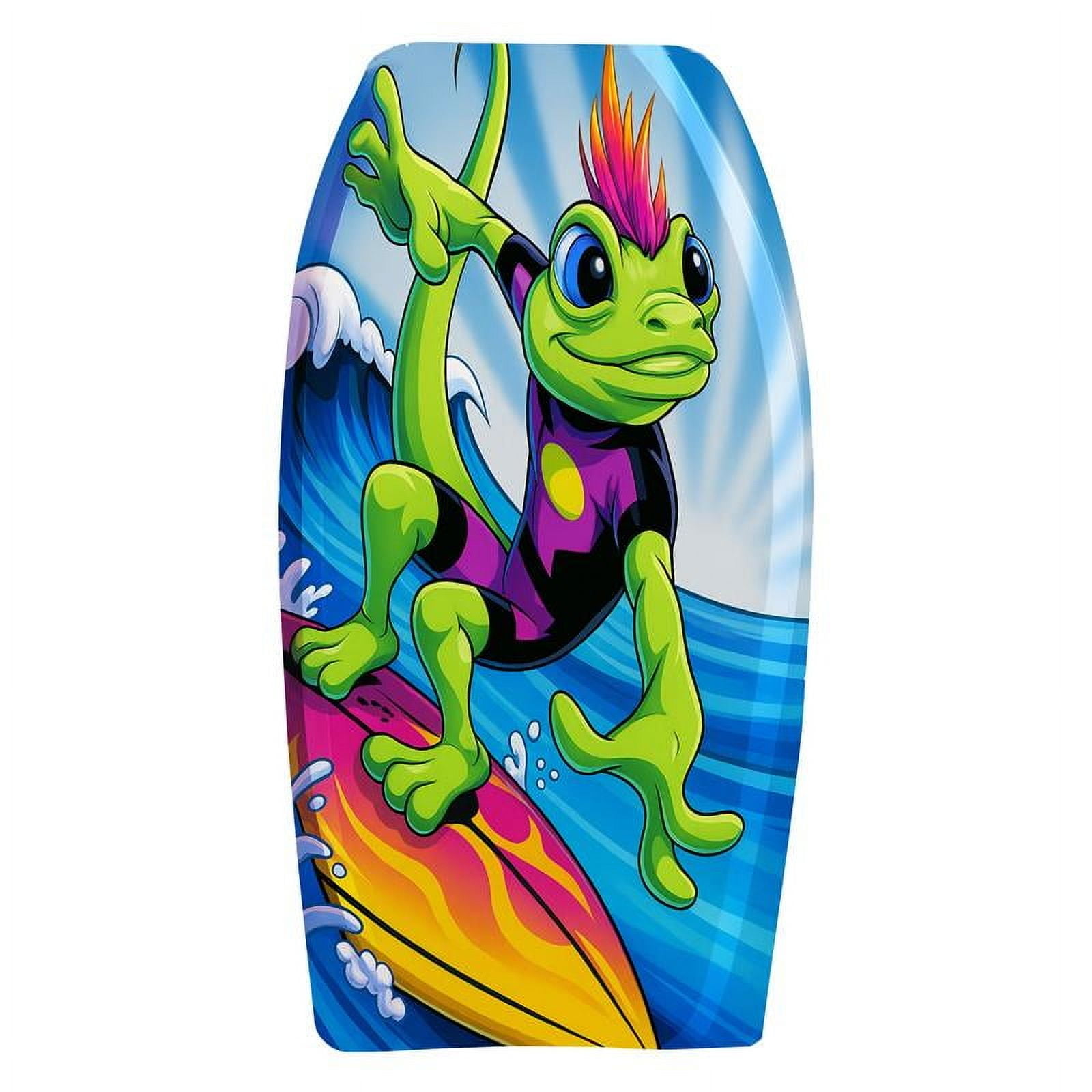 PMU 33 Inch Lizard Printed Bodyboard - Lightweight Wrist