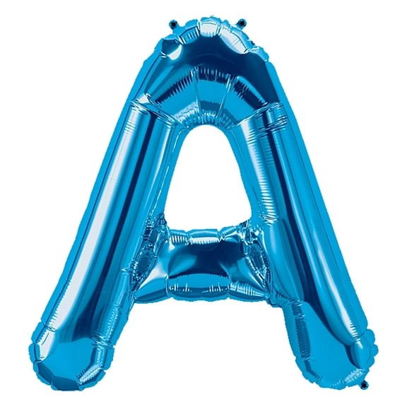 PMU 34-Inch Letter "A" Shape Mylar Balloon, Blue Pkg/1