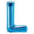 thumbnail image 1 of PMU 34-Inch Letter "L" Shape Mylar Balloon, Blue Pkg/1, 1 of 1