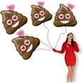 thumbnail image 1 of PMU 4 Pieces 31 Inches Valentine's Day Balloons,Huge Poop Balloons, Love Balloons for Special Events, You're Stinkin Cute Balloon Photo Props Party Decoration and Accessories (4/Pkg), 1 of 7