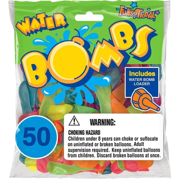 PMU 400 Pcs Bomb Water Balloons with Refill Nozzle, Water Bomb Balloons Perfect for Summer Splash Water Fight Swimming Pool & Outdoor Party