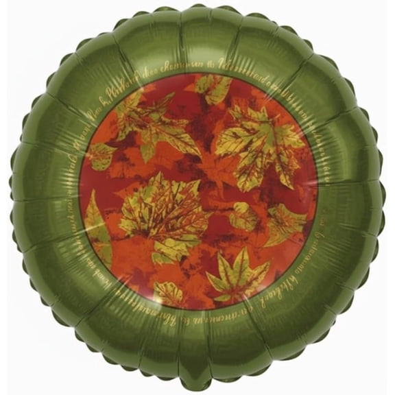 PMU 5 Pcs Thanksgiving Autumn Leaves 18 Inch Foil Balloons for Fall Autumn Harvest Party Decorations