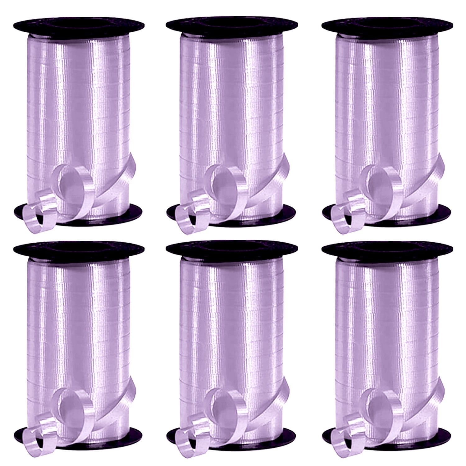 Crimped Ribbon PMU 6 Pcs Curling Ribbon Lavender - Crimped Texture Curling Ribbons for ...