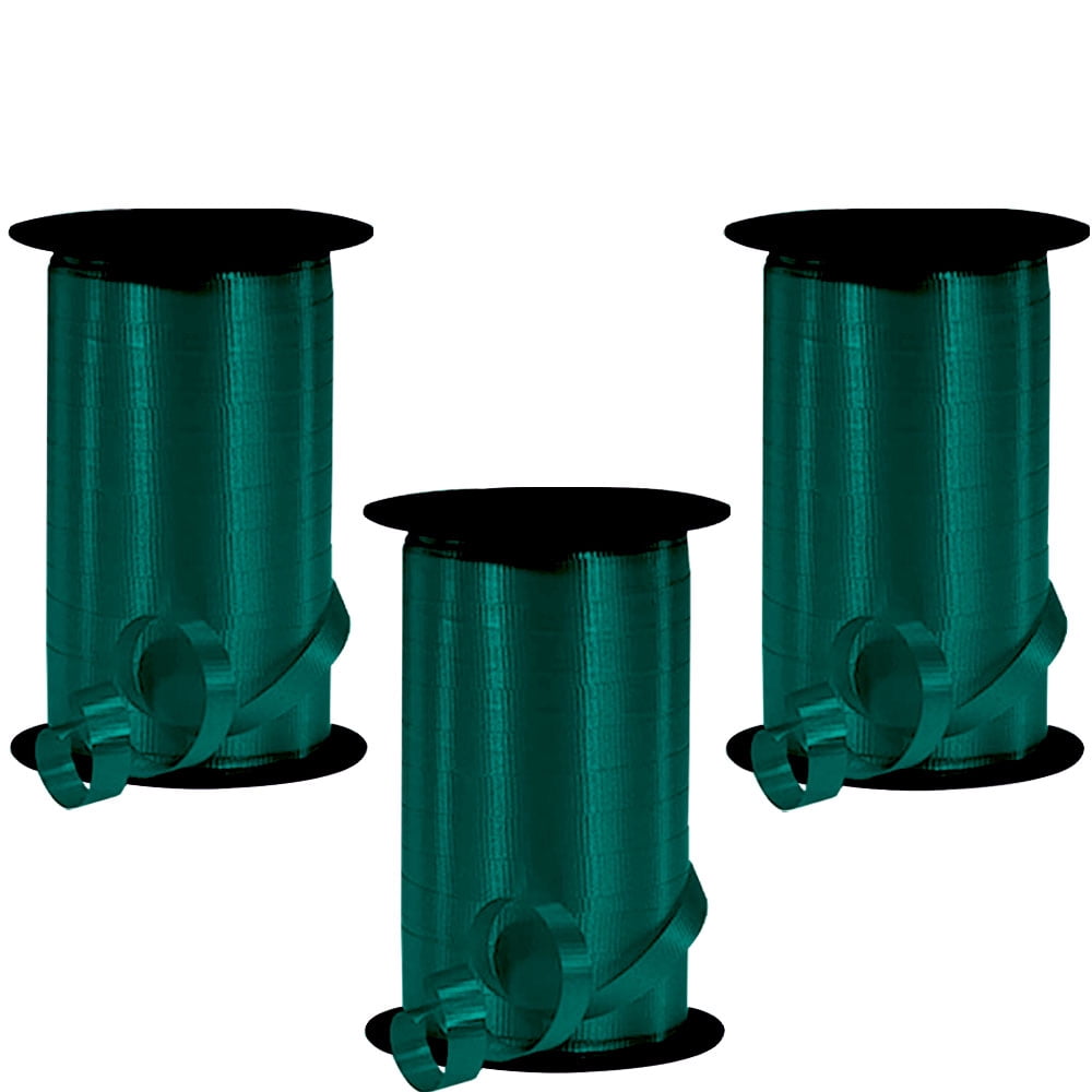 PMU 750 Yards x 3/8in Hunter Green Crimped Curling Ribbon String for ...
