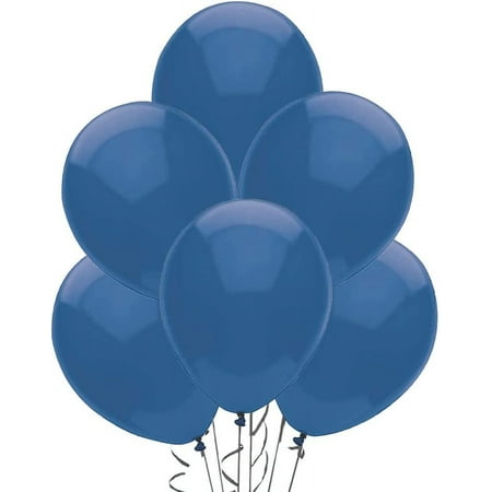 PMU 9 Inches Round Crystal Blue Latex Balloon Pkg/25