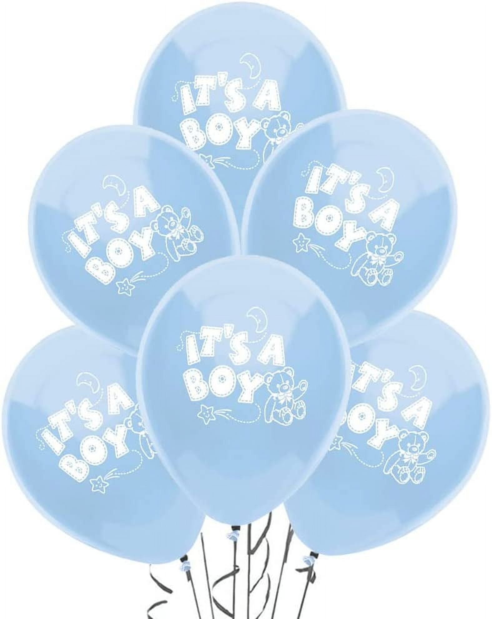 PMU Baby Shower Balloons 11 Inch It's a Boy Baby Blue Latex Pkg/12 ...