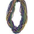 thumbnail image 1 of PMU Bachelorette Mardi Gras Round Beads Bulk-(Gold, Purple, Green) Party Accessory (1x6) 6pc, 1 of 1