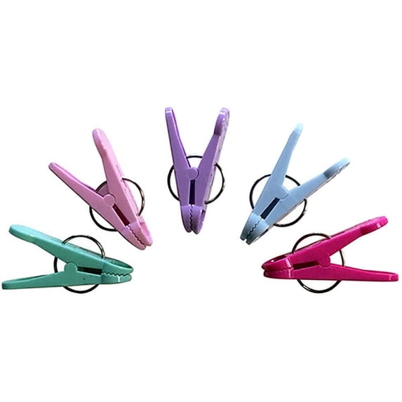 PMU Balloon Clip-N-Weight Assorted Pastel Colors 16-gram Plastic Balloon Weights Pkg/100