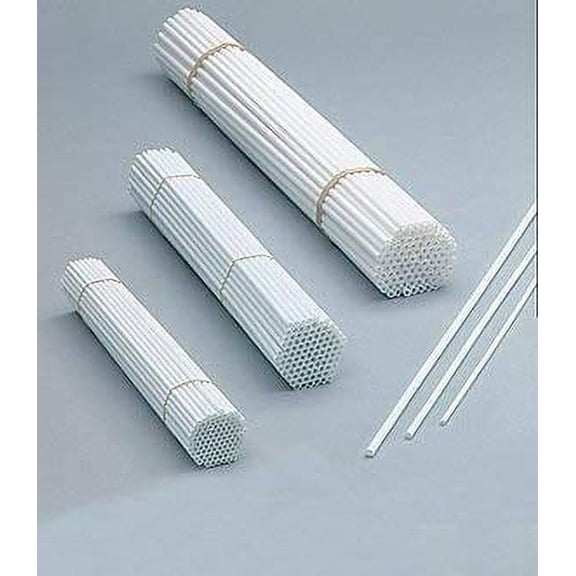 PMU Balloon Sticks 24in White (100/Pkg) Pkg/12