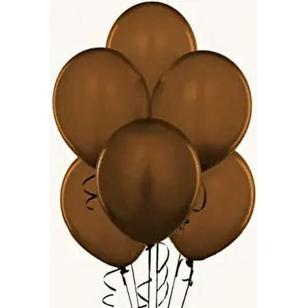 PMU Balloons 11 Inch PartyTex Premium Chestnut Brown Latex Pkg/50