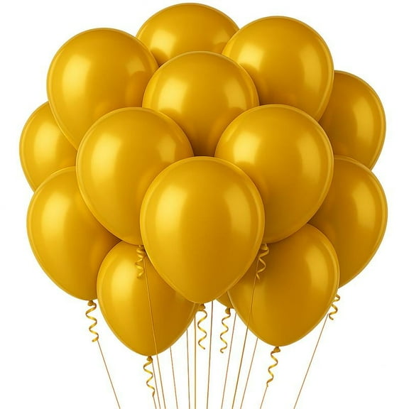 PMU Balloons 11 Inch PartyTex Premium Gold Latex Pkg/12