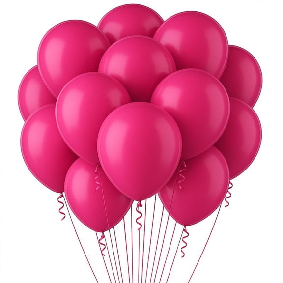 PMU Balloons 11 Inch PartyTex Premium Hot Pink Latex Pkg/12