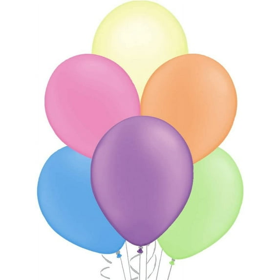 PMU Balloons 11 Inch PartyTex Premium Neon Assortment Latex Pkg/100