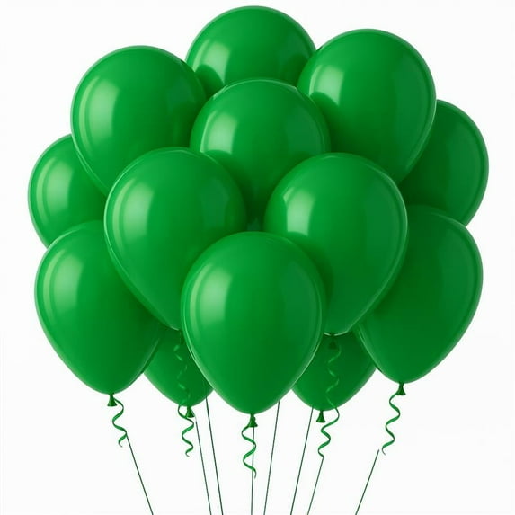 PMU Balloons 11 Inch PartyTex Crystal Emerald Green Latex Pkg/100