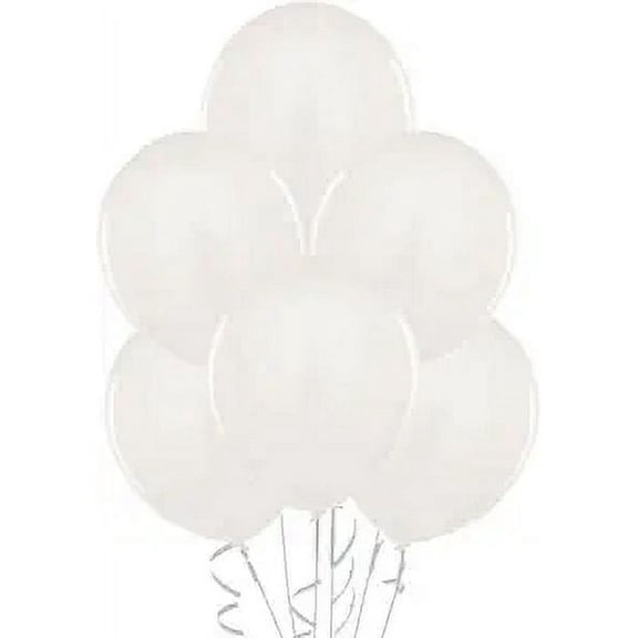PMU Balloons 11 Inch PartyTex Premium Snow White Latex Pkg/12