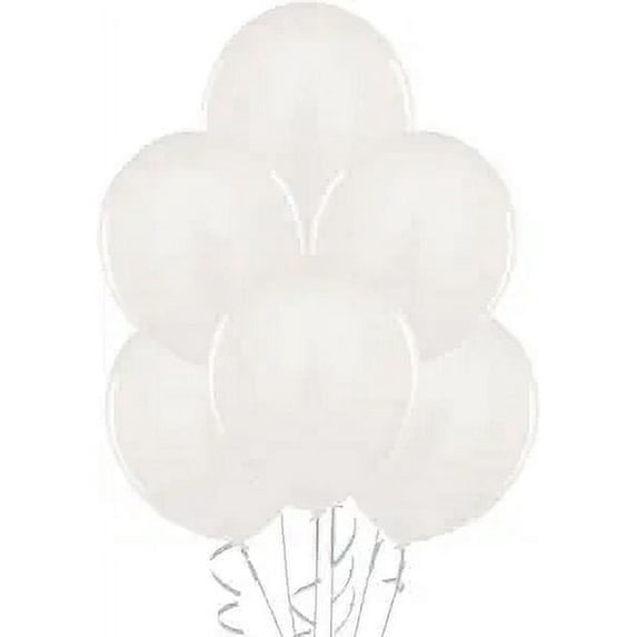 PMU Balloons 11 Inch PartyTex Premium Snow White Latex Pkg/50