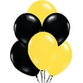 thumbnail image 1 of PMU Balloons 11 Inch PartyTex Yellow and Black Latex Pkg/25, 1 of 1
