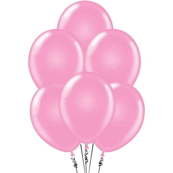PMU Balloons 17 Inch PartyTex Pink Premium Helium Quality Latex Balloons for Photo Shoot, Wedding, Baby Shower, Birthday Party and Event Decoration Pkg/25