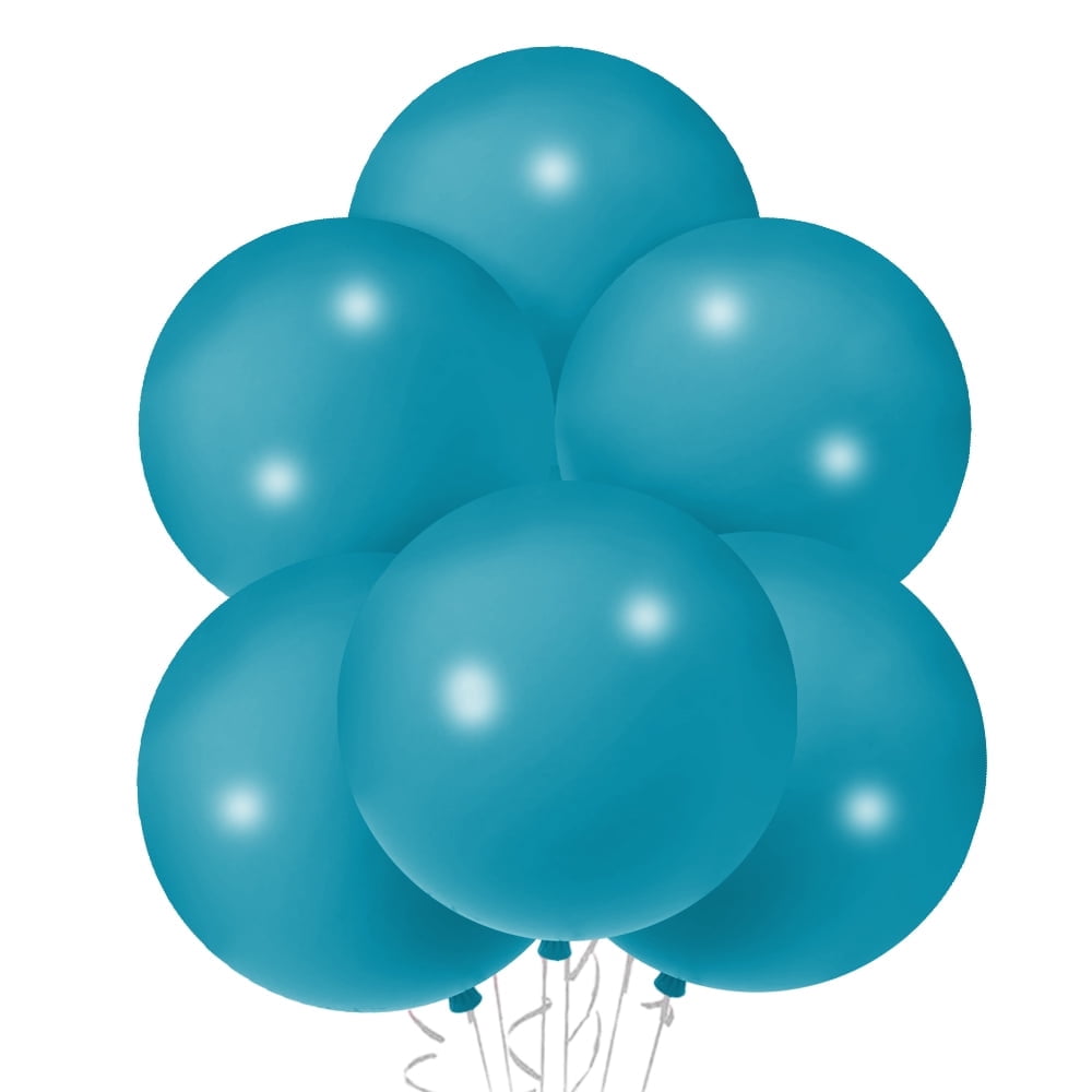 PMU Balloons 18 Inch Round Latex Balloons Peacock for Photo Shoot, Wedding, Baby Shower, Birthday Party and Event Decoration 72/pkg