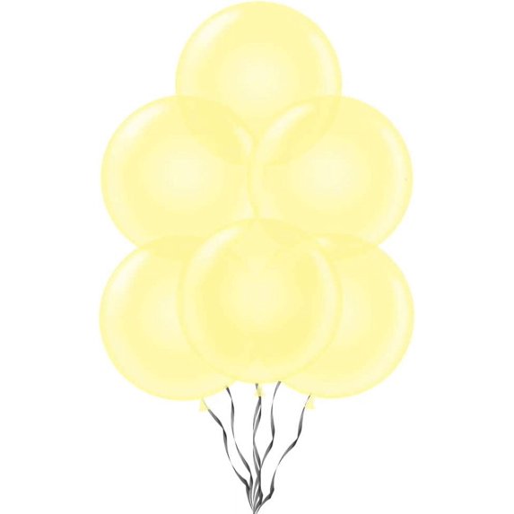 PMU Balloons 24 Inch PartyTex Premium Canary Yellow Latex Pkg/12