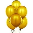 thumbnail image 1 of PMU Balloons 9 Inch PartyTex Metallic Gold Latex Pkg/144, 1 of 1