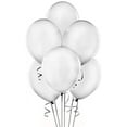 thumbnail image 1 of PMU Balloons 9 Inch PartyTex Metallic Silver Latex Pkg/144, 1 of 1