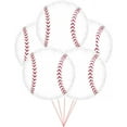 thumbnail image 1 of PMU Baseball Balloon 18 Inches Mylar Balloon Pkg/10, 1 of 6