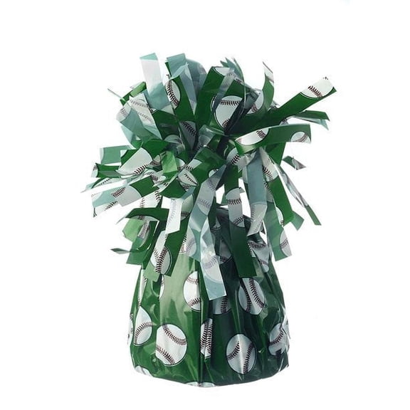 PMU Baseball Kisses Balloon Weights - Decorative Balloon Weight for Christmas, Thanksgiving, Birthday, Party Favors, Wedding & Baby Shower - 6oz. Baseball, Pkg/1