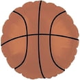 thumbnail image 1 of PMU 18-Inch Basketball Foil Balloon – Basketball Party Decoration, Mylar Balloon for Sports-Themed Birthdays, Team Events & Party Supplies, 1 of 8