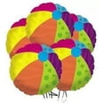 thumbnail image 1 of PMU Beach Ball 18 Inches Mylar Balloon (1/Pkg) Pkg/5, 1 of 7