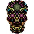 thumbnail image 1 of PMU Black Day of the Dead Shape-A-Loon 22 Inch Mylar-Foil Balloon (5/pkg) Pkg/1, 1 of 8