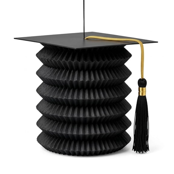 PMU Black Graduation Cap Lanterns Balloon Weights, Graduation Centerpieces for Table, Grad Party Decorations
