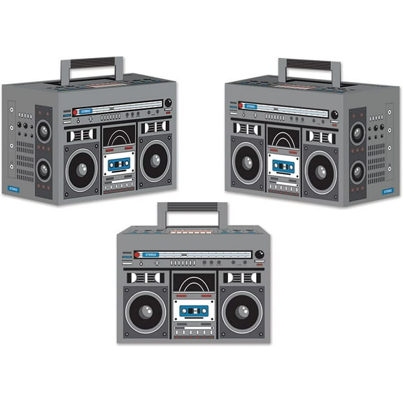 PMU Boom Box Favor Boxes 4-inch by 5-3/4-inch (3/pkg) Pkg/1