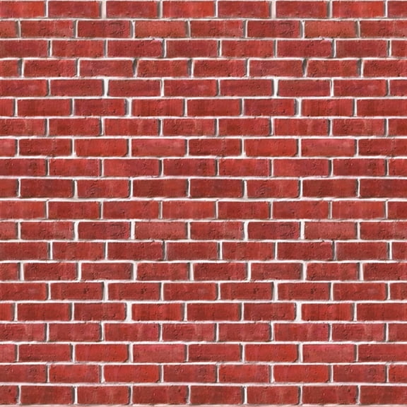 PMU Brick Wall Backdrop Decoration for Parties, 4 feet height x 30 feet length, 1/pkg