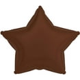 thumbnail image 1 of PMU Brown Star Shaped 18 Inch Mylar Foil Balloon Birthday Party Wedding Baby Shower Decorations Pkg/5, 1 of 1