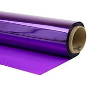 PMU Cellophane Sparkle Wrap Roll 30 in. x 100 ft. Purple for Crafts, Gifts, and Baskets Pkg/1