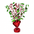 thumbnail image 1 of PMU Christmas Balloon Weight Centerpiece Holly Berry - 1 Pc Red and Green Glitter Burst Centerpiece- Perfect Christmas Party Décor - 15 Inch Pkg/1, 1 of 7