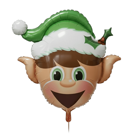 PMU Christmas Elf 35in Mylar-Foil Balloon (10/pkg)Pkg/1