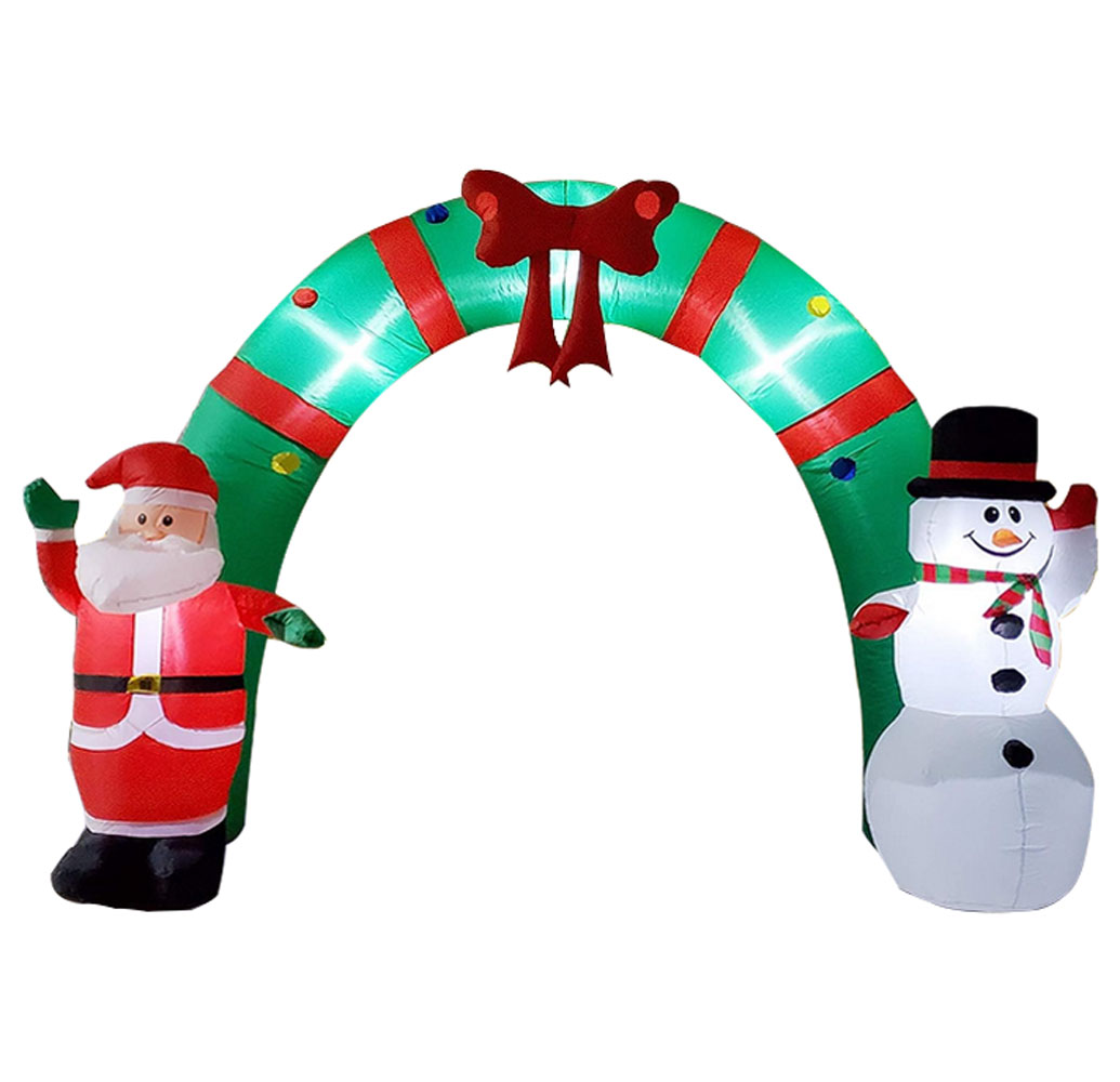 PMU Christmas Holiday Christmas Arch Inflatable Decorations 6ft for