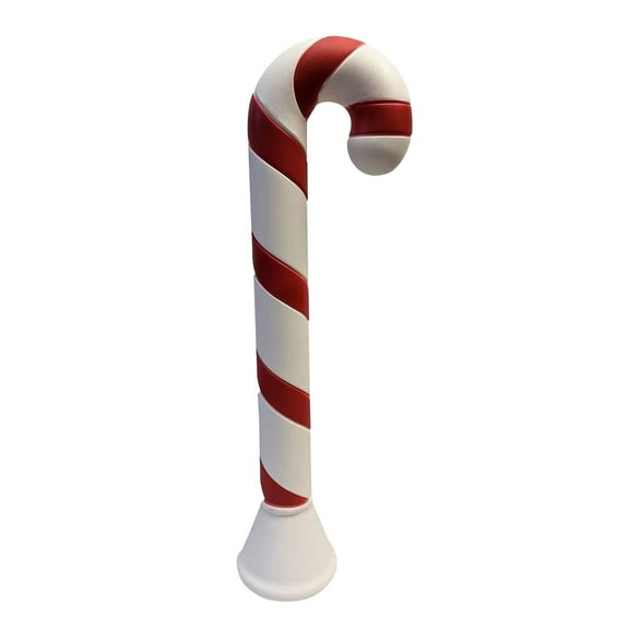 PMU Christmas Light-Up Candy Cane - Blow Mold Plastic Statue Illuminated with 6' Cord and Light, Traditional Christmas Party Favor, Perfect Home, Lawn, Yard and Garden Decor, 40 Inch Candy Cane