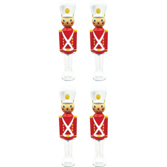 PMU Christmas Light-Up Toy Soldier 31 Inch Christmas Decoration Perfect Décor for Home, Lawn, Yard, Indoor and Outdoor - 31 Inch Toy Soldier (4/pkg)Pkg/1