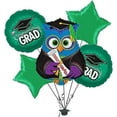 thumbnail image 1 of PMU Congrats Grad Balloon Bouquet | Graduation Decoration Mylar Balloons | Celebrate Success with Vibrant Graduation Balloons | Graduation “Wise Owl Grad” Balloon Bouquet Green (5/Pkg) Pkg/1, 1 of 8