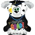 thumbnail image 1 of PMU Congrats Grad Big Dog Shape-a-loon Balloon, Graduation Decoration Mylar Balloons,(1/Pkg) Pkg/10, 1 of 6