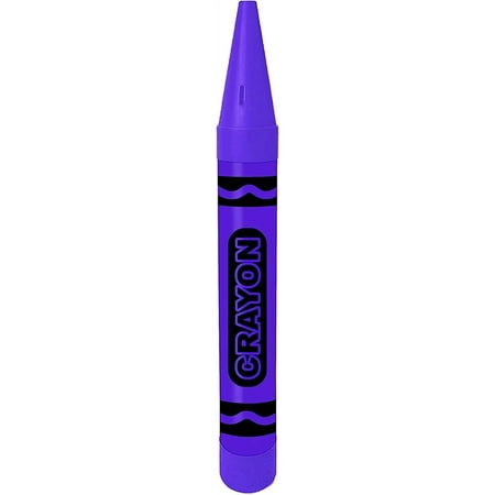 PMU 36 Inch Crayon Bank Giant Purple - Giant Crayon Piggy Bank Jumbo Coin Savings Bank for Kids, Playground Decoration (1/Pkg) Pkg/1