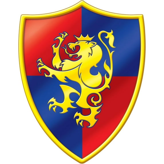 PMU Halloween Party Decoration Accessory Medieval Crest Cutout 16in (1/Pkg) Pkg/1