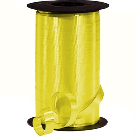 PMU 250 Yards x 3/8in Daffodil Crimped Curling Ribbon String for Gift Wrapping Ribbon Balloon String Birthday Celebration Party Presents Decor, Festival Art Craft Accessories (1-250 Yard Rolls)